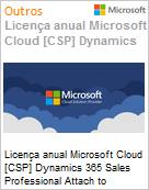 Licena mensal Cloud [CSP NCE] Microsoft Dynamics 365 Sales Professional Attach to Qualifying Dynamics 365 Base Offer (Nonprofit Staff Pricing) (Figura somente ilustrativa, no representa o produto real)