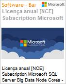 Licena anual [CSP NCE] Subscription Microsoft SQL Server Big Data Node Cores - 1 Ano (1 Year) Subscription  (Figura somente ilustrativa, no representa o produto real)