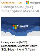 Licena anual [CSP NCE] Subscription Microsoft Azure SQL Edge - 1 Ano (1 Year)  (Figura somente ilustrativa, no representa o produto real)
