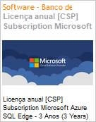 Licena anual [CSP NCE] Subscription Microsoft Azure SQL Edge - 3 Anos (3 Years)  (Figura somente ilustrativa, no representa o produto real)