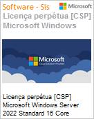 Licena perptua [CSP NCE] Microsoft Windows Server 2022 Standard 16 Core License Pack Academic [Educacional] (Mnimo exigido para licenciamento inicial) (Figura somente ilustrativa, no representa o produto real)
