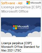 Licena perptua [CSP NCE] Microsoft Office Standard for Mac 2021 LTSC  (Figura somente ilustrativa, no representa o produto real)