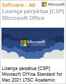 Licena perptua [CSP NCE] Microsoft Office Standard for Mac 2021 LTSC Academic [Educacional]  (Figura somente ilustrativa, no representa o produto real)