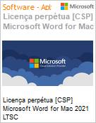 Licena perptua [CSP NCE] Microsoft Word for Mac 2021 LTSC  (Figura somente ilustrativa, no representa o produto real)