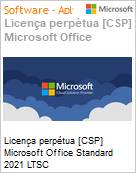 Licena perptua [CSP NCE] Microsoft Office Standard 2021 LTSC  (Figura somente ilustrativa, no representa o produto real)