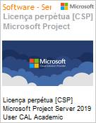 Licena perptua [NCE] Microsoft Project Server 2019 CAL User Academic [Educacional]  (Figura somente ilustrativa, no representa o produto real)