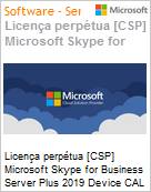 Licena perptua [NCE] Microsoft Skype for Business Server Plus 2019 CAL Device Academic [Educacional]  (Figura somente ilustrativa, no representa o produto real)