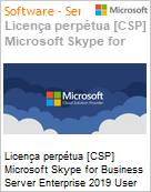 Licena perptua [NCE] Microsoft Skype for Business Server Enterprise 2019 CAL User  (Figura somente ilustrativa, no representa o produto real)