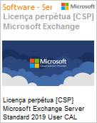 Licena perptua [NCE] Microsoft Exchange Server Standard 2019 CAL User Academic [Educacional]  (Figura somente ilustrativa, no representa o produto real)