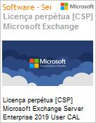 Licena perptua [NCE] Microsoft Exchange Server Enterprise 2019 CAL User Academic [Educacional]  (Figura somente ilustrativa, no representa o produto real)