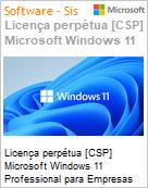Licena perptua [NCE] Microsoft Windows 11 Professional para Empresas GGWA Legalization Get Genuine (Permite downgrade para o Windows 10 Pro, substitui DG7GMGF0CGSH) (Figura somente ilustrativa, no representa o produto real)