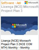 Licena [NCE] Microsoft Project Plan 3 (NCE COM MTH) Monthly - Monthly  (Figura somente ilustrativa, no representa o produto real)
