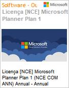 Licena anual Cloud [CSP NCE] Microsoft Project Plan 1 (NCE COM ANN) Anual  (Figura somente ilustrativa, no representa o produto real)