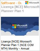 Licena anual Cloud [CSP NCE] Microsoft Project Plan 1 (NCE COM MTH) Anual - 12 meses  (Figura somente ilustrativa, no representa o produto real)