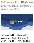 Licena [NCE] Microsoft Windows 365 Enterprise 8 vCPU, 32 GB, 512 GB (NCE COM MTH) Monthly - Monthly  (Figura somente ilustrativa, no representa o produto real)