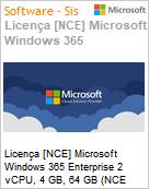 Licena [NCE] Microsoft Windows 365 Enterprise 2 vCPU, 4 GB, 64 GB (NCE COM MTH) Monthly - Annual  (Figura somente ilustrativa, no representa o produto real)