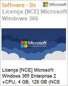 Licena [NCE] Microsoft Windows 365 Enterprise 2 vCPU, 4 GB, 128 GB (NCE COM MTH) Monthly - Annual  (Figura somente ilustrativa, no representa o produto real)