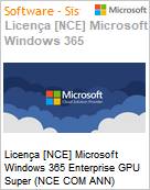 Licena [NCE] Microsoft Windows 365 Enterprise GPU Super (NCE COM ANN) Annual - Annual  (Figura somente ilustrativa, no representa o produto real)
