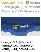 Licena [NCE] Microsoft Windows 365 Business 2 vCPU, 4 GB, 256 GB (with Windows Hybrid Benefit) (NCE COM MTH) Monthly - Annual  (Figura somente ilustrativa, no representa o produto real)