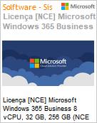 Licena [NCE] Microsoft Windows 365 Business 8 vCPU, 32 GB, 256 GB (NCE COM MTH) Monthly - Monthly  (Figura somente ilustrativa, no representa o produto real)