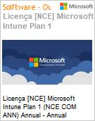 Licena anual Cloud [CSP NCE] Microsoft Intune (NCE COM ANN) Anual  (Figura somente ilustrativa, no representa o produto real)