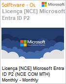 Licena mensal Cloud [CSP NCE] Microsoft Azure Active Directory Premium P2 (NCE COM MTH) Mensal  (Figura somente ilustrativa, no representa o produto real)