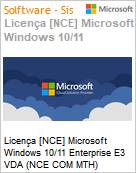 Licena [NCE] Microsoft Windows 10/11 Enterprise E3 VDA (NCE COM MTH) Monthly - Annual  (Figura somente ilustrativa, no representa o produto real)