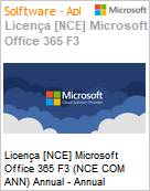 Licena [NCE] Microsoft Office 365 F3 (NCE COM ANN) Annual - Annual  (Figura somente ilustrativa, no representa o produto real)