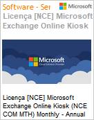 Licena [NCE] Microsoft Exchange Online Kiosk (NCE COM MTH) Monthly - Annual  (Figura somente ilustrativa, no representa o produto real)