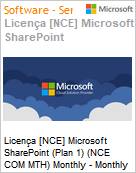 Licena [NCE] Microsoft SharePoint (Plan 1) (NCE COM MTH) Monthly - Monthly  (Figura somente ilustrativa, no representa o produto real)
