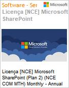 Licena [NCE] Microsoft SharePoint (Plan 2) (NCE COM MTH) Monthly - Annual  (Figura somente ilustrativa, no representa o produto real)
