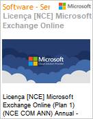 Licena [NCE] Microsoft Exchange Online (Plan 1) (NCE COM ANN) Annual - Annual  (Figura somente ilustrativa, no representa o produto real)