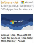 Licena anual [CSP NCE] Microsoft 365 Apps for business (NCE COM MTH) Anual - 12 meses  (Figura somente ilustrativa, no representa o produto real)