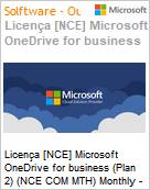 Licena mensal Cloud [CSP NCE] Microsoft OneDrive for business (Plan 2) (NCE COM MTH) Mensal  (Figura somente ilustrativa, no representa o produto real)