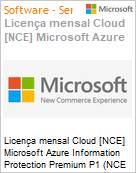 Licena mensal Cloud [CSP NCE] Microsoft Azure Information Protection Premium P1 (NCE COM MTH) Mensal  (Figura somente ilustrativa, no representa o produto real)