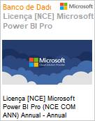 Licena anual Cloud [CSP NCE] Microsoft Power BI Pro (NCE COM ANN) Anual  (Figura somente ilustrativa, no representa o produto real)