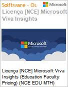 Licença [NCE] Microsoft Viva Insights [Educacional] (Education Faculty Pricing) (NCE EDU MTH) Monthly - Monthly  (Figura somente ilustrativa, não representa o produto real)