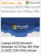 Licena [NCE] Microsoft Defender for Office 365 (Plan 2) (NCE COM ANN) Annual - Annual  (Figura somente ilustrativa, no representa o produto real)