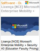 Licença [NCE] Microsoft Enterprise Mobility + Security A3 [Educacional] (Education Faculty Pricing) (NCE EDU MTH) Monthly - Annual  (Figura somente ilustrativa, não representa o produto real)