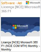 Licena [NCE] Microsoft 365 F1 (NCE COM MTH) Monthly - Monthly  (Figura somente ilustrativa, no representa o produto real)