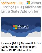 Licença [NCE] Microsoft Entra Suite Add-on for Microsoft Entra ID P2 [Educacional] (Education Student Pricing) (NCE EDU MTH) Monthly - Annual  (Figura somente ilustrativa, não representa o produto real)