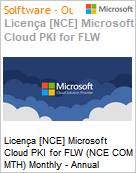 Licença [NCE] Microsoft Cloud PKI for FLW (NCE COM MTH) Monthly - Annual  (Figura somente ilustrativa, não representa o produto real)