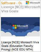 Licença [NCE] Microsoft Viva Goals [Educacional] (Education Faculty Pricing) (NCE EDU MTH) Monthly - Monthly  (Figura somente ilustrativa, não representa o produto real)