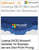 Licença [NCE] Microsoft Defender for Business servers (Non-Profit Pricing) (NCE NFP MTH) Monthly - Annual  (Figura somente ilustrativa, não representa o produto real)