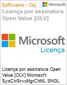 Licença por assinatura Open Value [OLV] Microsoft SysCtrSrvcMgrCltML SNGL SA OLV NL 3Y AqY1 Acdmc [Educacional] AP PerOSE Additional Product Non-Specific 3 Year(s) Acquired year 1 (Figura somente ilustrativa, não representa o produto real)