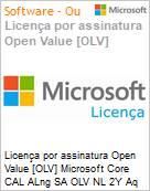 Licença por assinatura Open Value [OLV] Microsoft Core CAL ALng SA OLV NL 2Y Aq Y2 Acad AP Student DCAL Additional Product Non-Specific 2 Year(s) Acquired year 2 (Figura somente ilustrativa, não representa o produto real)