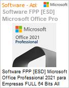 Software FPP [ESD] Microsoft Office Professional 2021 para Empresas FULL 64 Bits All Languages (Software para Download, Licena perptua)  (Figura somente ilustrativa, no representa o produto real)