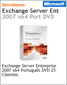395-04061 - Software FPP Microsoft Exchange Server Enterprise 2007 x64 Portugus DVD 25 Clientes FPP (Full)