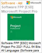 Software FPP [ESD] Microsoft Project Professional 2021 FULL 64 Bits All Languages (Software para Download, Licena perptua)  (Figura somente ilustrativa, no representa o produto real)
