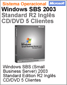 T72-01411 - Software FPP Microsoft Windows Small Business Server [SBS] Standard 2003 Edition R2 Ingls CD/DVD 5 Clientes FPP (Full)